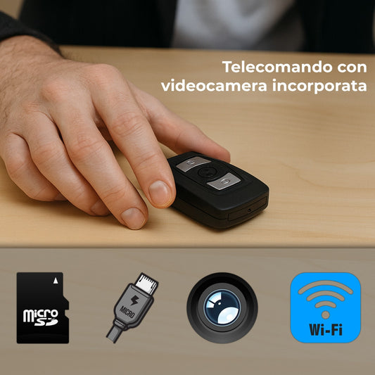 Mini Registratore WiFi Audio Video HD – Voice Recorder con Micro Telecamera