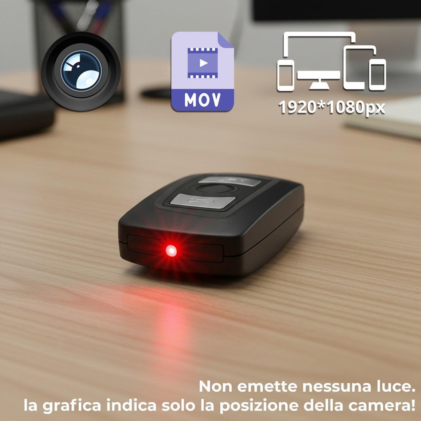 Mini Registratore WiFi Audio Video HD – Voice Recorder con Micro Telecamera