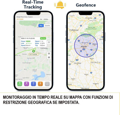 Mini Localizzatore GPS Senza SIM – Tracker Satellitare Universale per Auto, Moto, Bici e iPhone