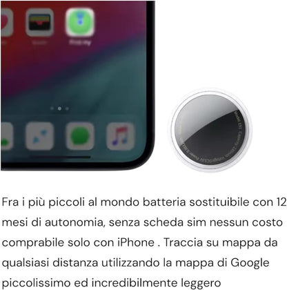 Mini Localizzatore GPS Senza SIM – Tracker Satellitare Universale per Auto, Moto, Bici e iPhone