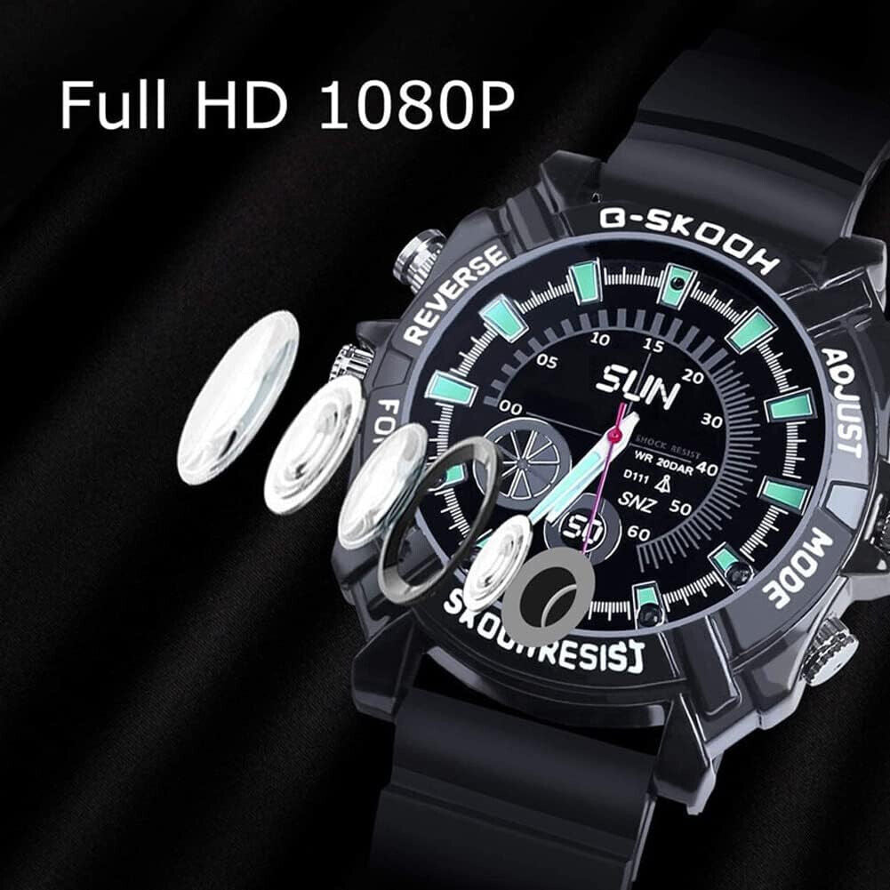 Orologio con Telecamera Nascosta Full HD 1080P | Registrazione Audio/Video 32GB Integrati – Dispositivo Elegante per Monitoraggio Discreto