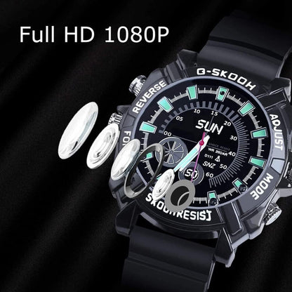 Orologio con Telecamera Nascosta Full HD 1080P | Registrazione Audio/Video 32GB Integrati – Dispositivo Elegante per Monitoraggio Discreto