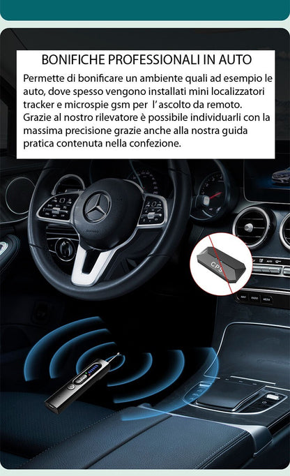 Rilevatore di Microspie Professionale – Anti-Cimici, Spycam, Telecamere Wireless e Cablate