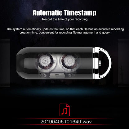 Mini Registratore Vocale Digitale 8GB – Registratore Audio Professionale Portatile