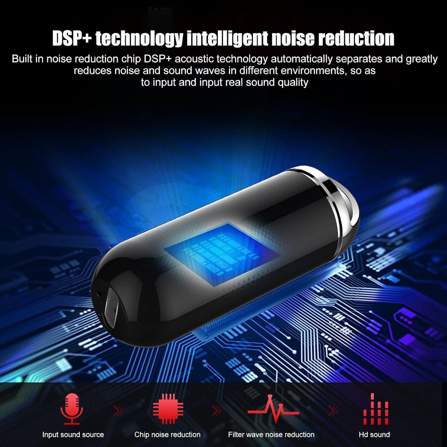 Mini Registratore Vocale Digitale 8GB – Registratore Audio Professionale Portatile