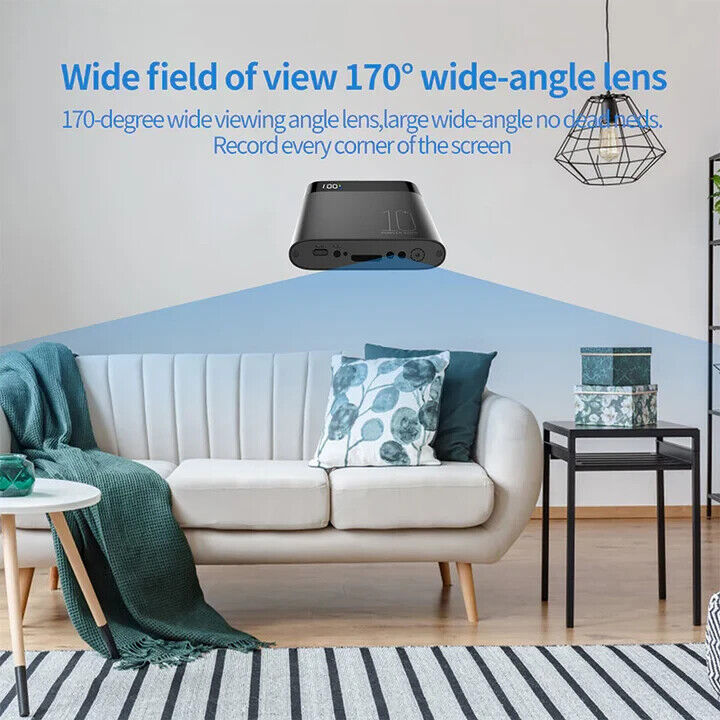 Power Bank con Telecamera HD 4K/1080P Wi-Fi | Registrazione Audio/Video, Visione Notturna, 10000 mAh – Sorveglianza Portatile H20