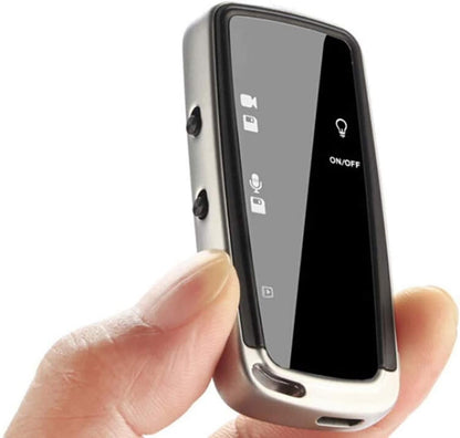 Mini Registratore Vocale con Videocamera HD – Microcamera Nascosta per Sorveglianza Discreta