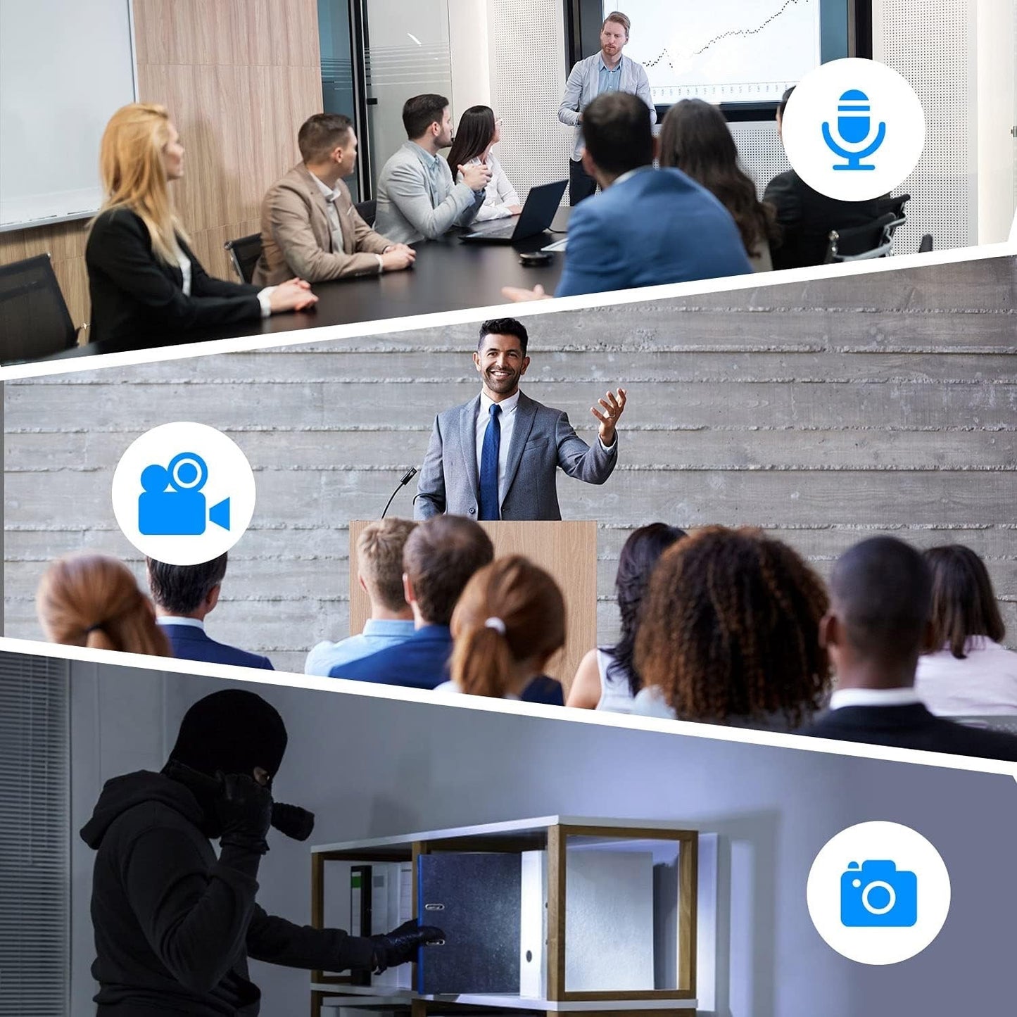 Mini Telecamera HD 1080P Portatile – Rotazione 180°, Visione Notturna e Rilevamento Movimento