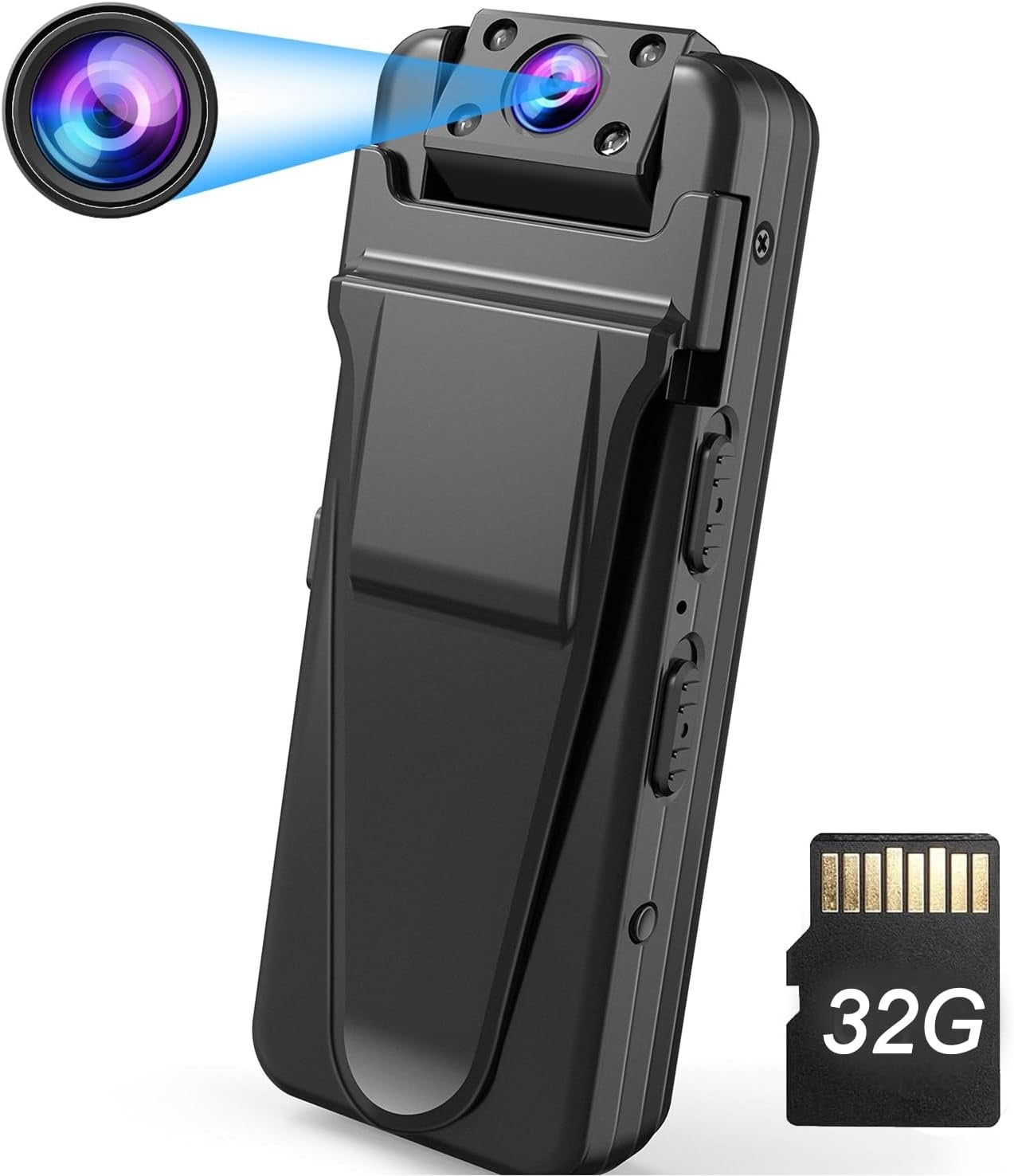 Mini Telecamera HD 1080P Portatile – Rotazione 180°, Visione Notturna e Rilevamento Movimento