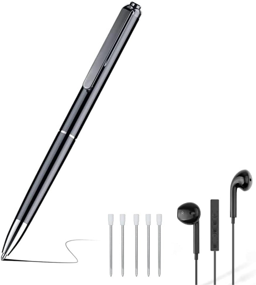 Penna Registratore Vocale 32GB HD – Mini Registratore Audio Portatile Professionale