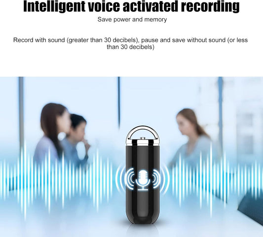 Mini Registratore Vocale Digitale 8GB – Registratore Audio Professionale Portatile